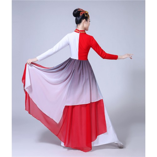 Women's ancient dance chinese folk dance dresses traditional hanfu fairy fan yangko drama photos cosplay classical dresses